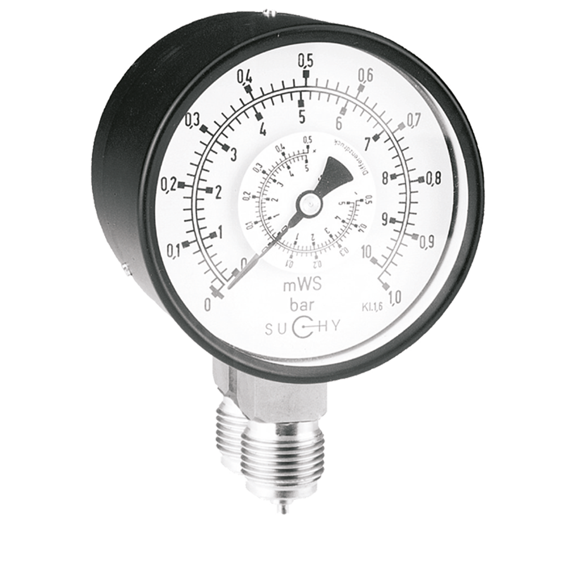 Differenzdruckmanometer mit Rohrfedermessglied