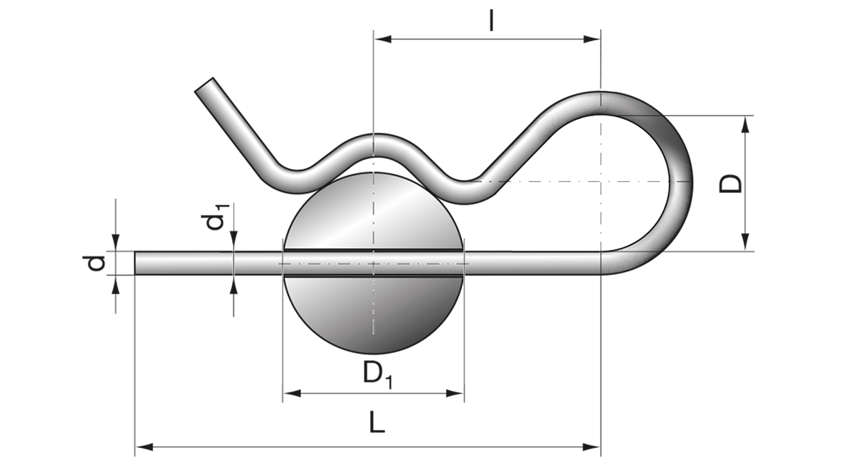 Federstecker einfacha